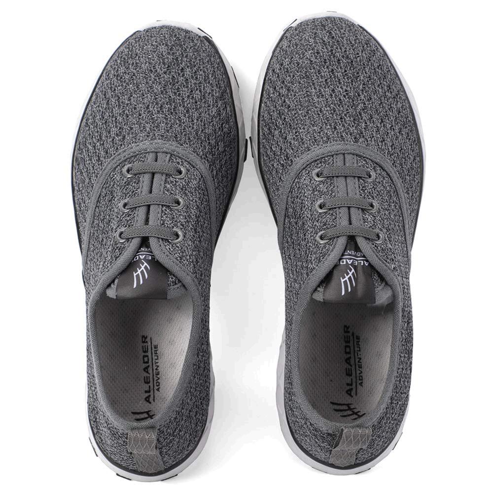 Aleader Women's Quick Drying Aqua Water Shoes, Gray (Stylish), Size 9.5