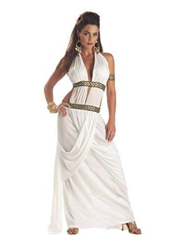 California Costumes Women's Spartan Queen,White,Medium Costume, White ...