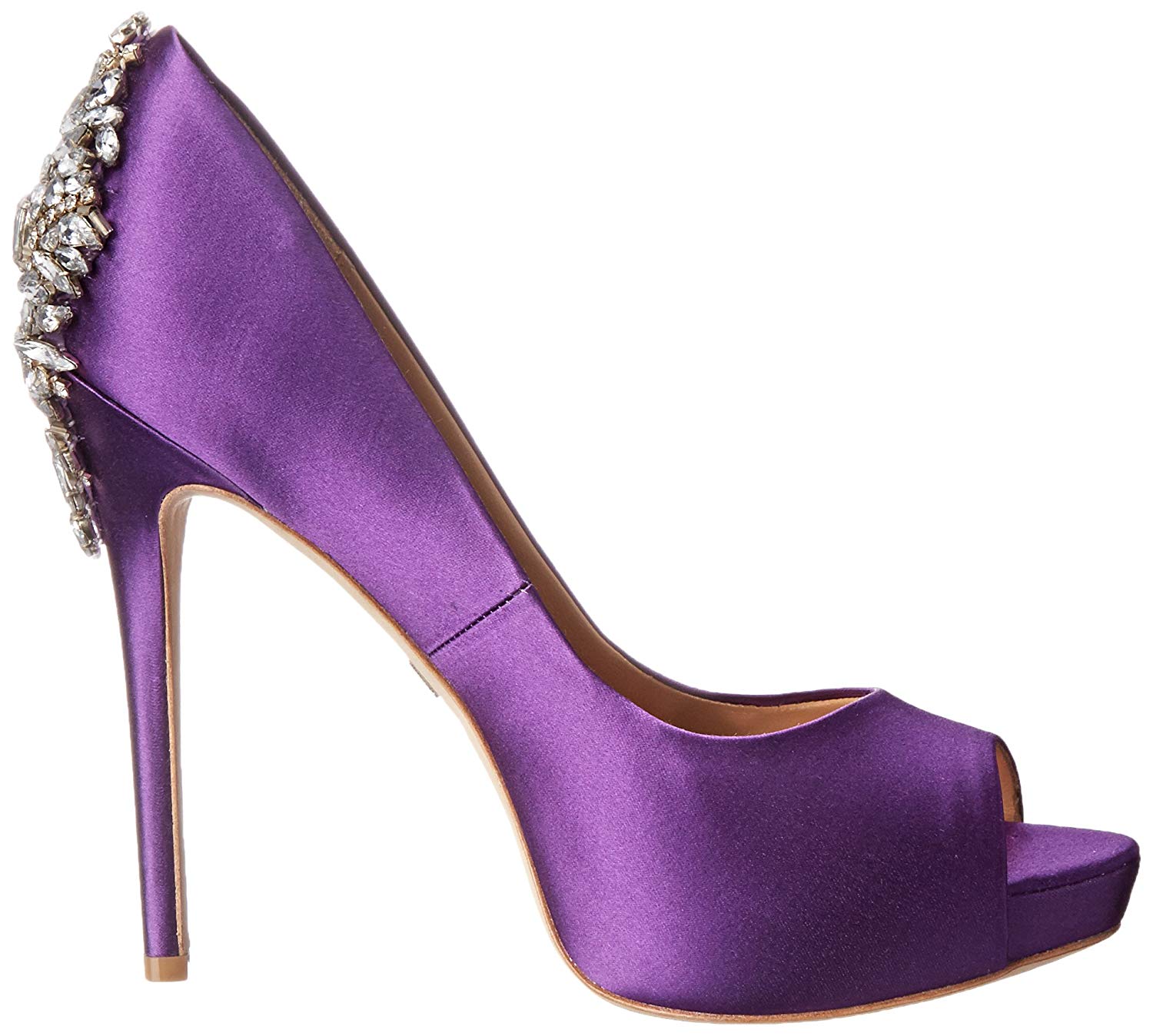 BADGLEY MISCHKA Womens Kiara Peep Toe Classic Pumps, Purple, Size 5.0 | eBay
