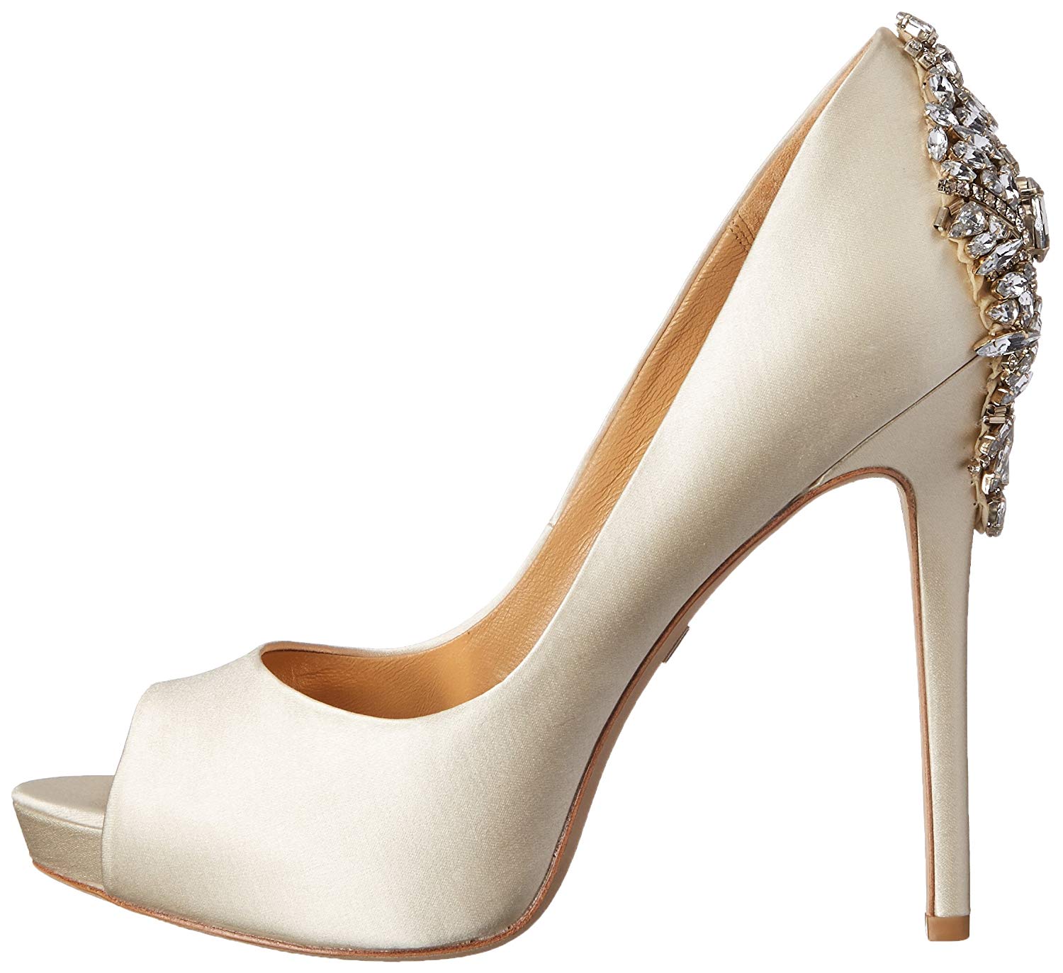 badgley mischka peep toe pumps