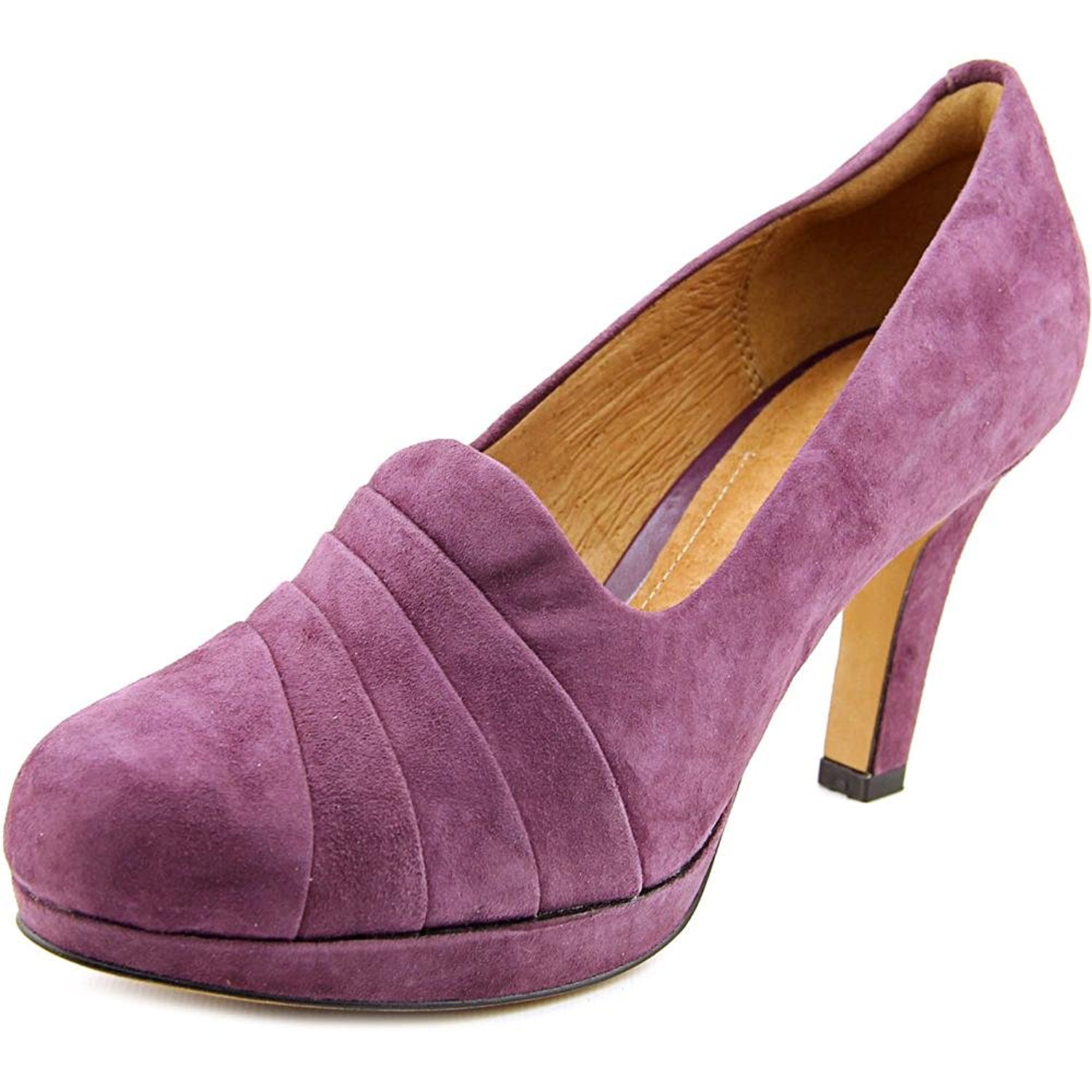 clarks pumps purple