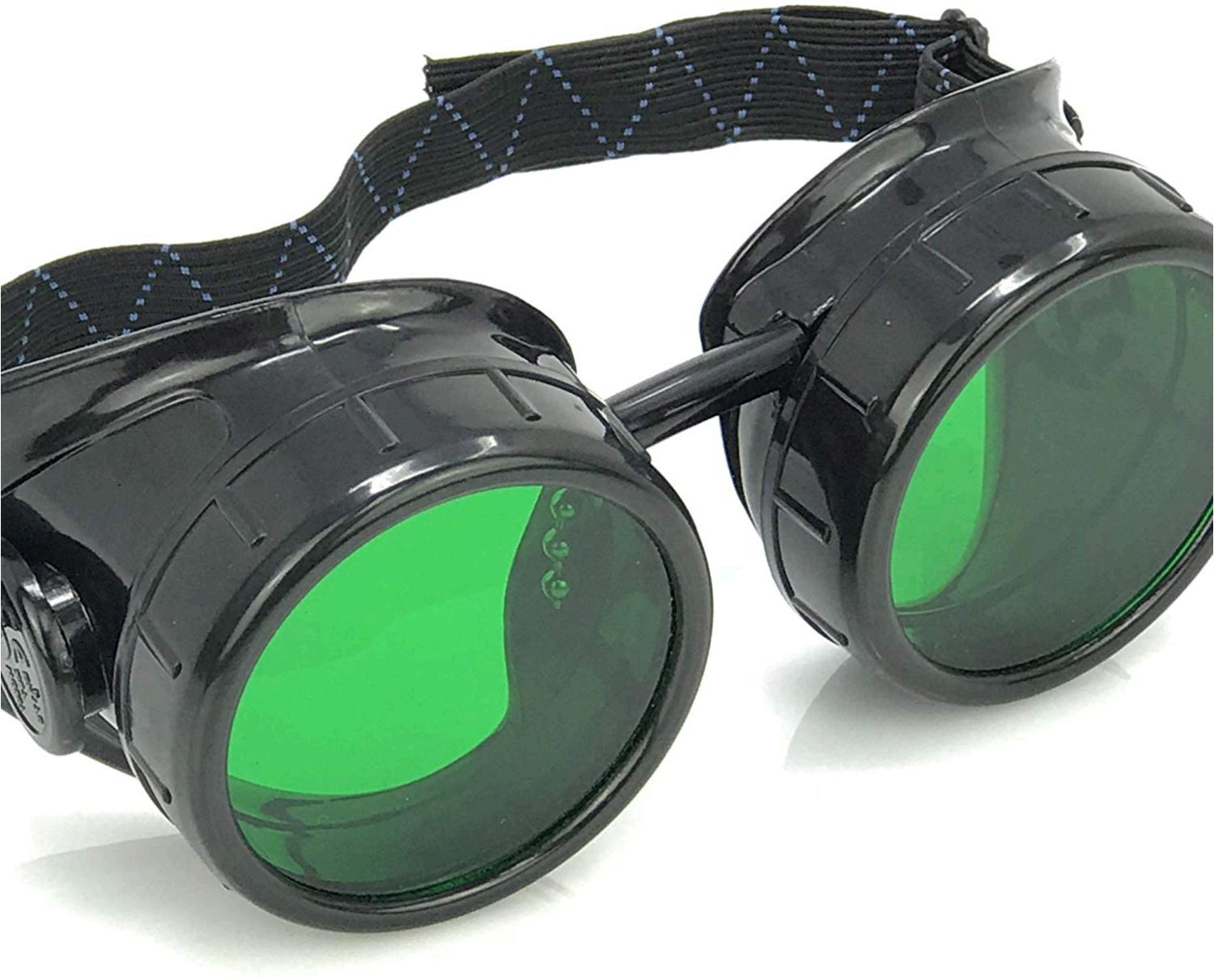 Steampunk Mad Scientist Goggles Rave Glasses Costume Party, Green, Size