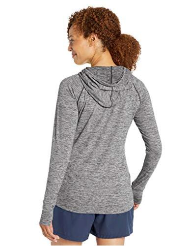 Essentials Women's Brushed Tech Stretch Popover Hoodie,, Grey, Size Large |  eBay