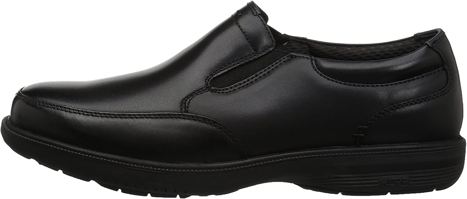 Black Nunn Bush Mens Martone Moccasin Toe Slip On Loafer with KORE Comfort Technology 13 Wide US 