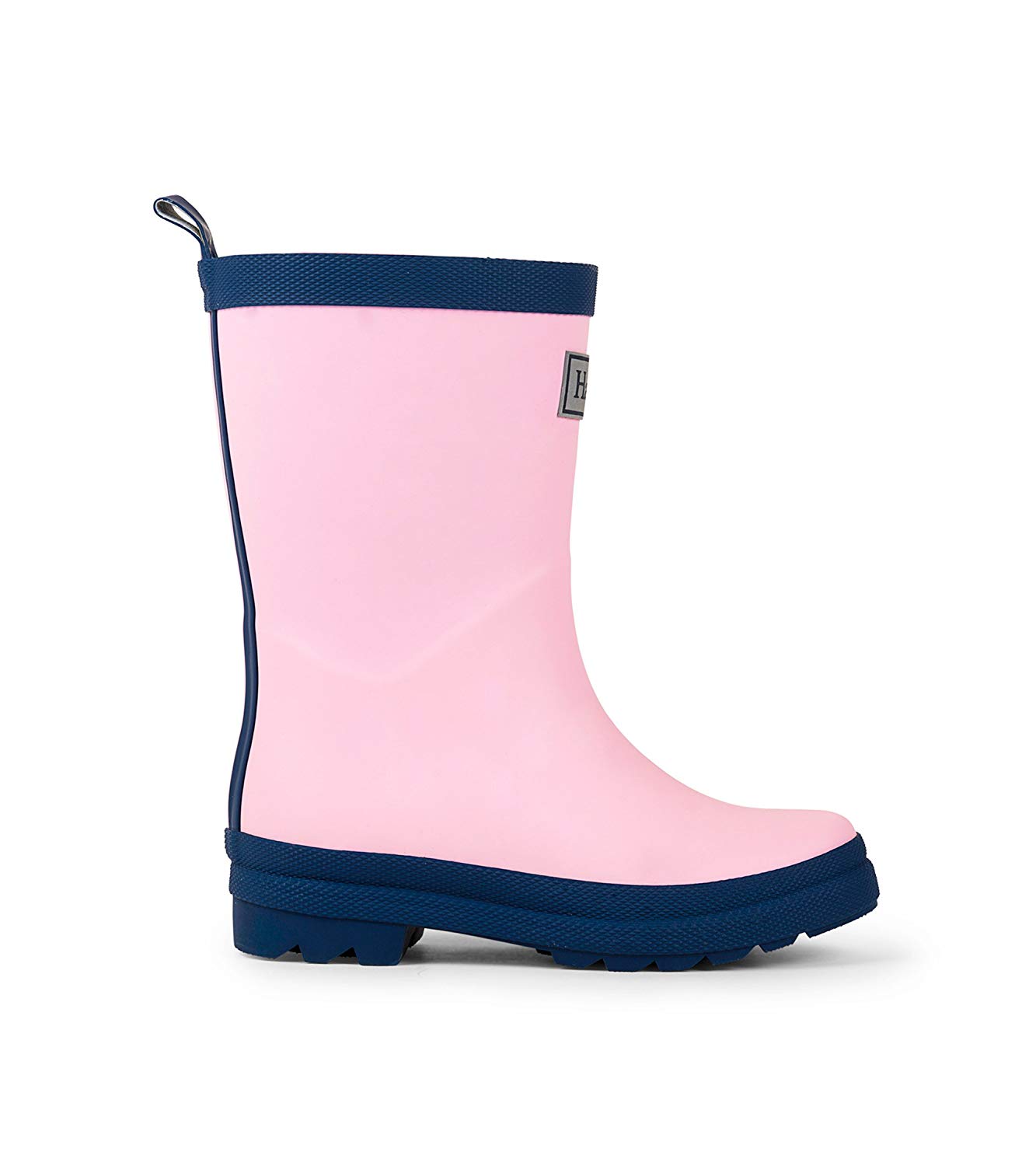 Kids Hatley Boys Classic kids rain boot Rubber MidCalf Pull On, Pink