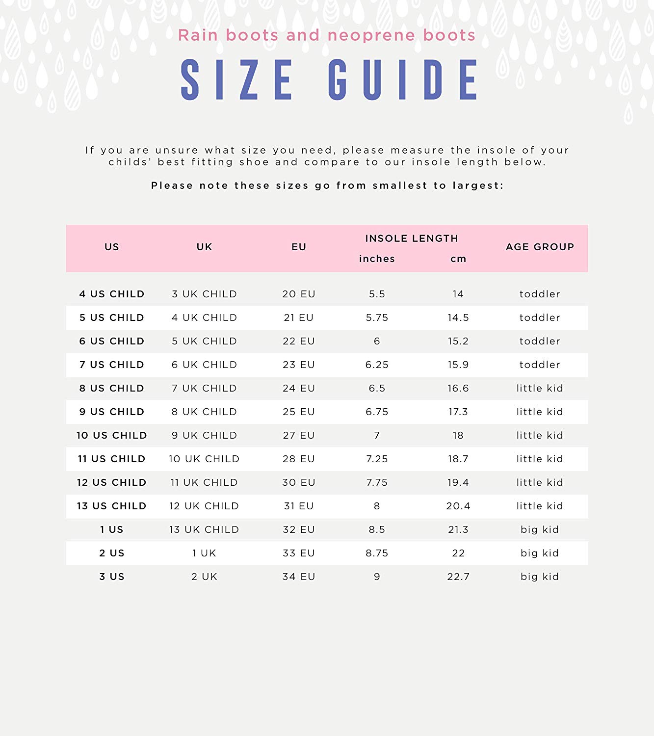 Youth Boot Size Chart My XXX Hot Girl