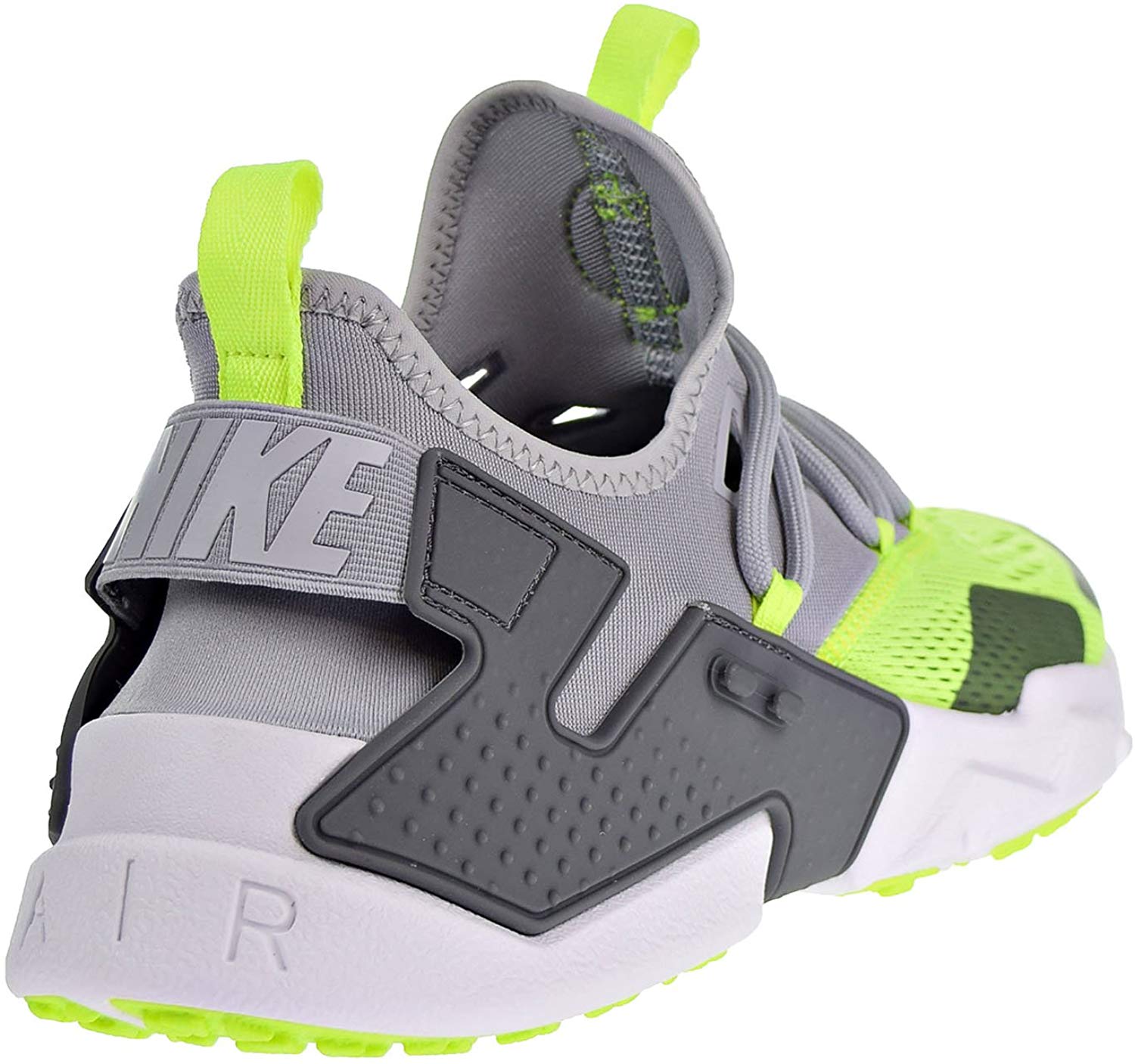 Nike Mens Huarache Run PRM Low Top Lace Up Running, Grey/Neo/Black, Size 10.5 | eBay