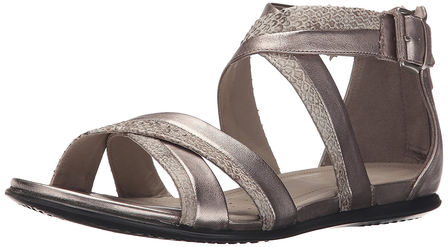 ECCO Womens touch sandal Open Toe Casual Slide Sandals Moon Rock Size 4.0 ECCO Womens touch sandal Open Toe Casual Slide Sandals Moon Rock Size 4.0