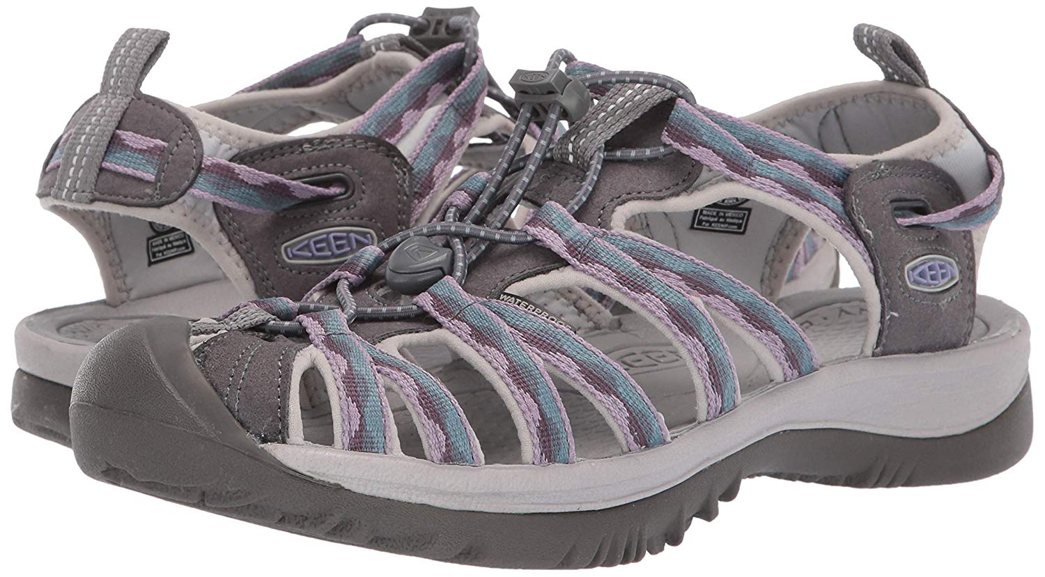 Keen Womens Whisper Low Top Lace Up Water Shoes, Vapor/Lavendar Grey, Size 11.0 | eBay