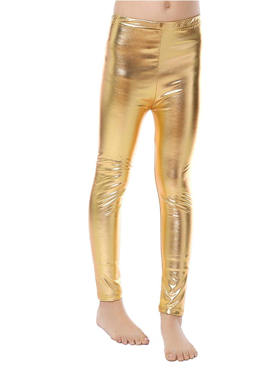 nike gold metallic leggings