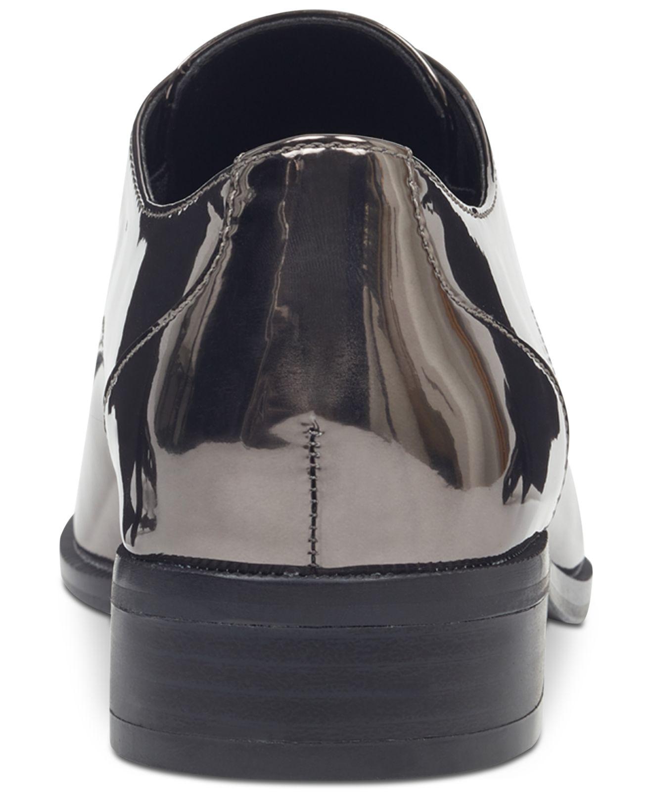 Size 6.0 Nine West Womens Wearable Pointed Toe Oxfords Dark pewter