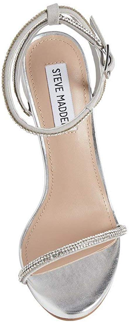 festive silver steve madden
