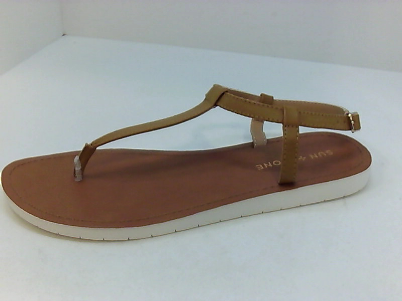 Sun - Stone Women's Shoes Flat Sandals YMH, Tan, Size 7.5 | eBay