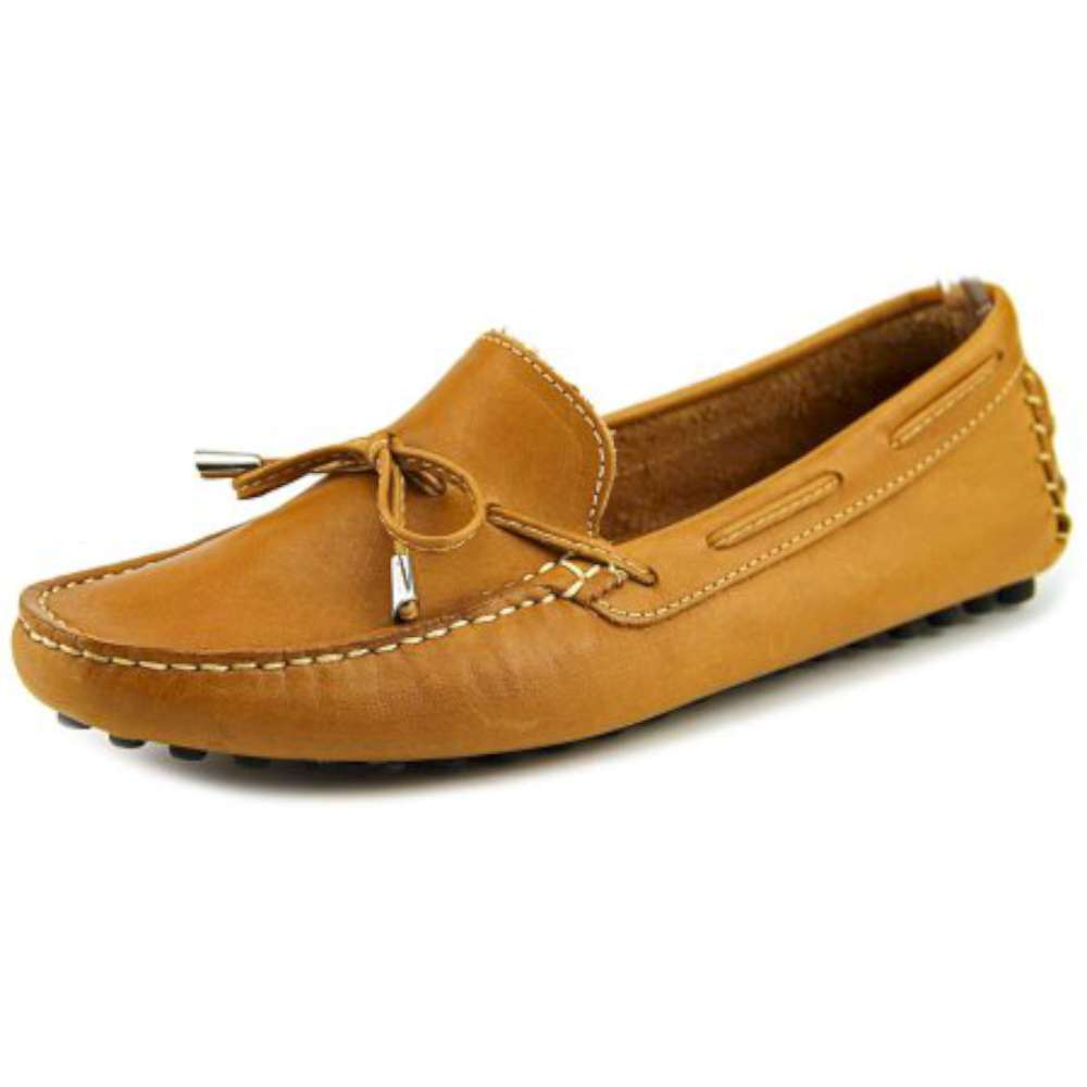 Mercanti Fiorentini Womens string tie moc Almond Toe Mustard Yellow Size 6.0 s Mercanti Fiorentini Womens string tie moc Almond Toe Mustard Yellow Size 6.0 s
