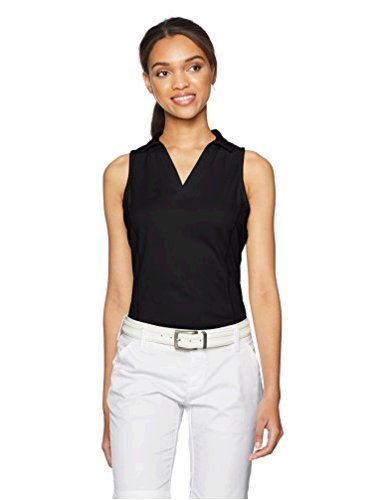pga tour women's airflux sleeveless golf polo shirt