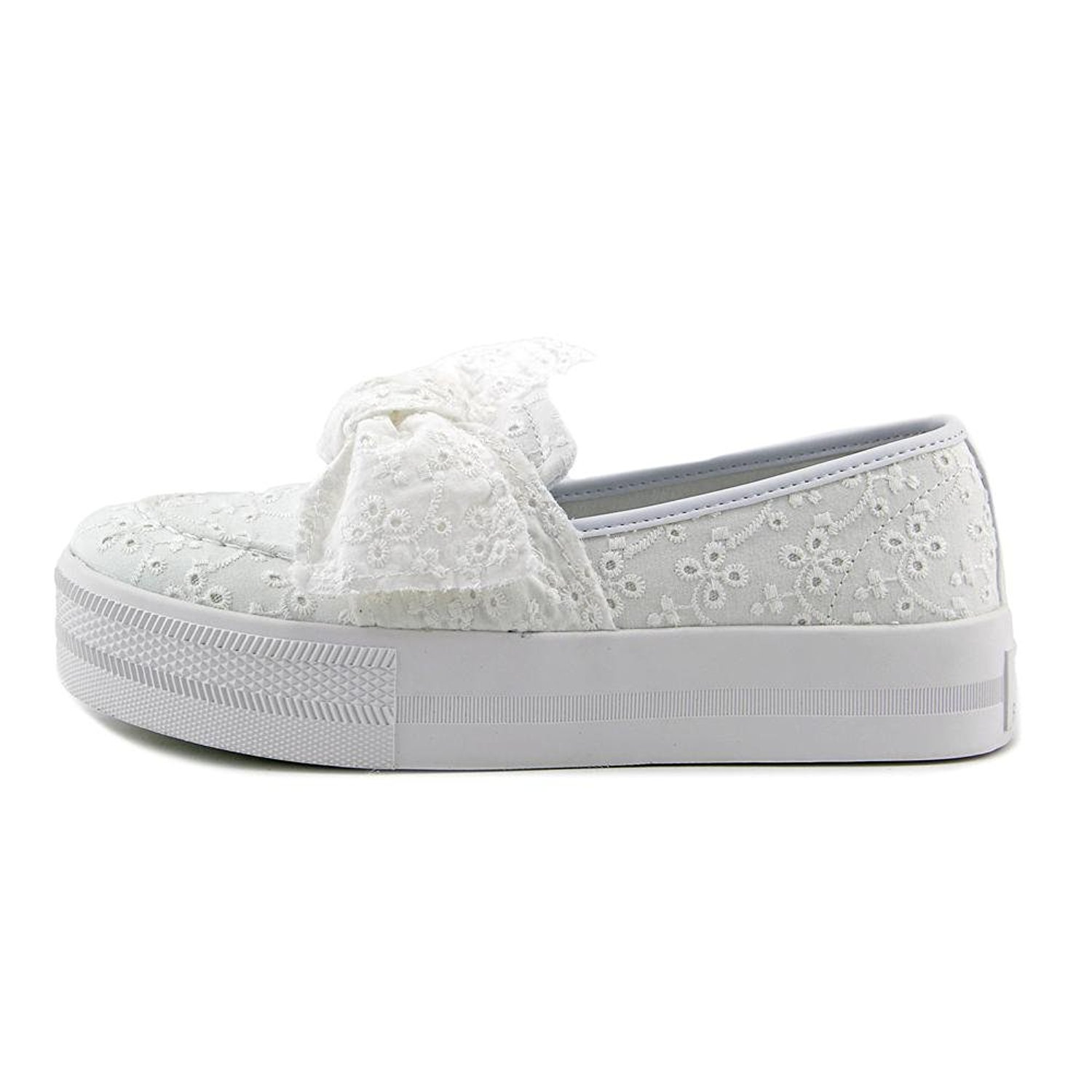 guess white slip on shoes