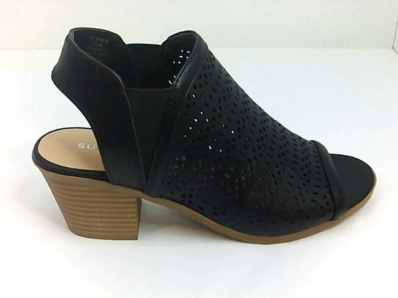 Sun - Stone Women's Shoes Heeled Sandals, Black, Size 5.5 | eBay