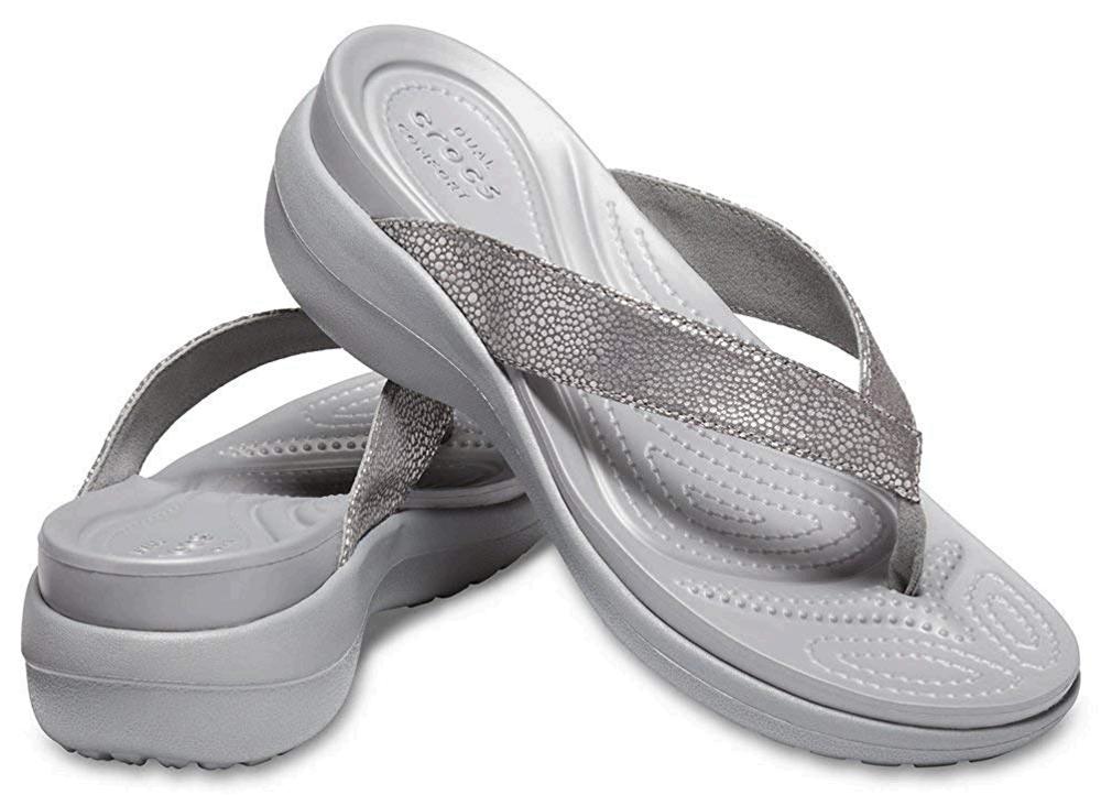 crocs capri silver