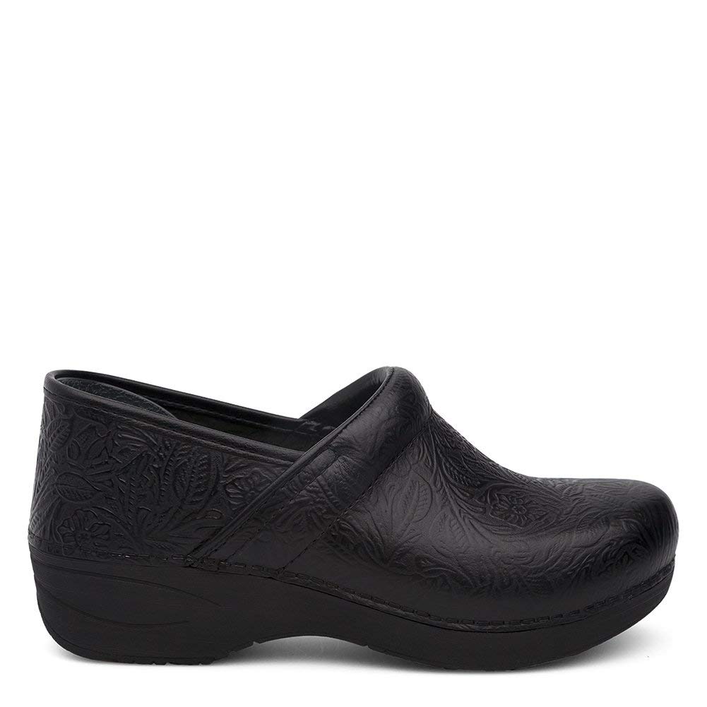 black tooled leather dansko