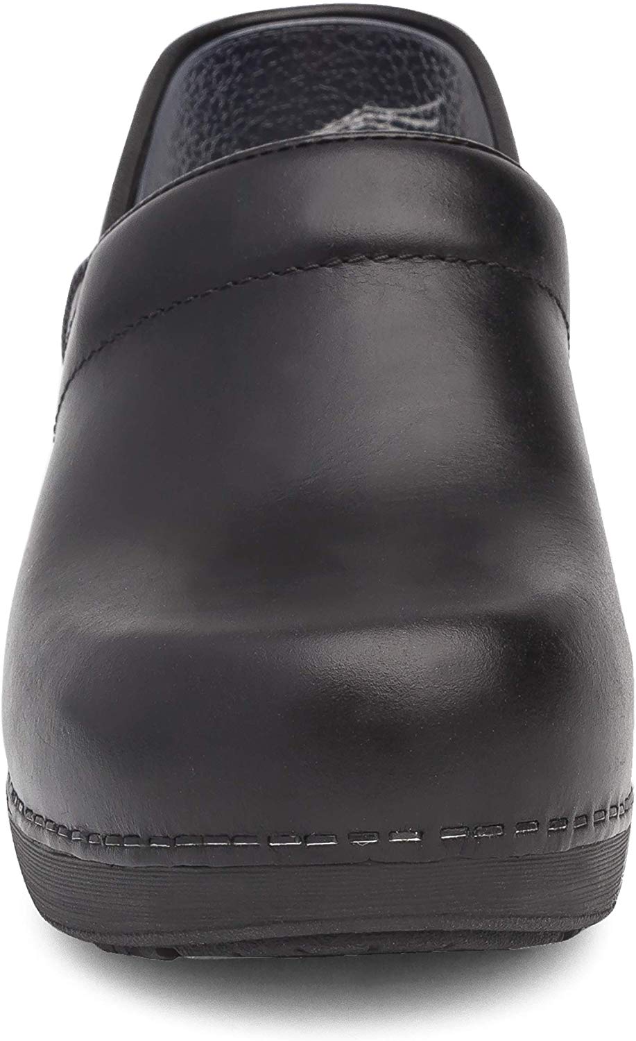 dansko tooled black clogs