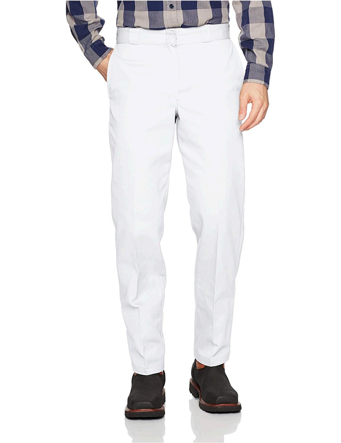 Dickies Men's Original 874 Work Pant, White, 38W x 32L, White, Size 38W ...