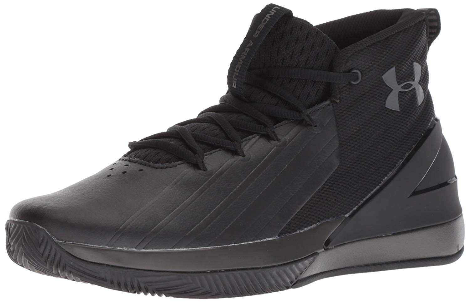Under Armour Men's Launch Basketball Shoe, Black (001)/Charcoal, Size ...