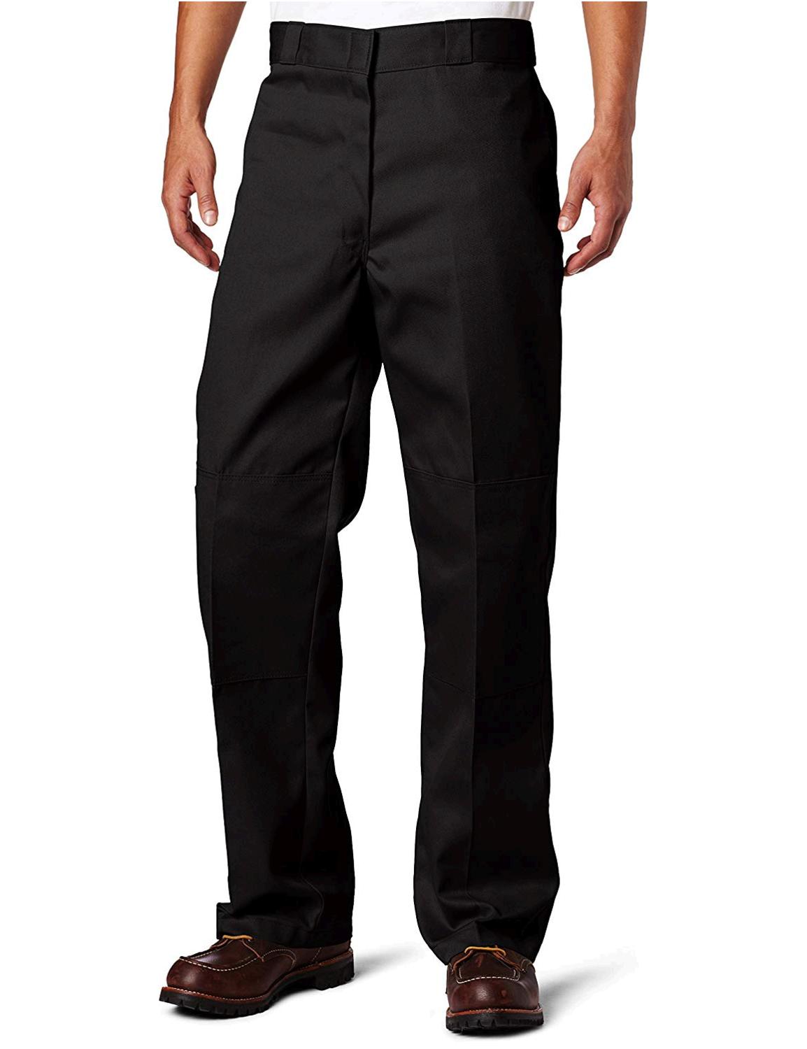 Dickies Men's Loose Fit Double Knee Twill Work Pant,, Black, Size 42W x ...