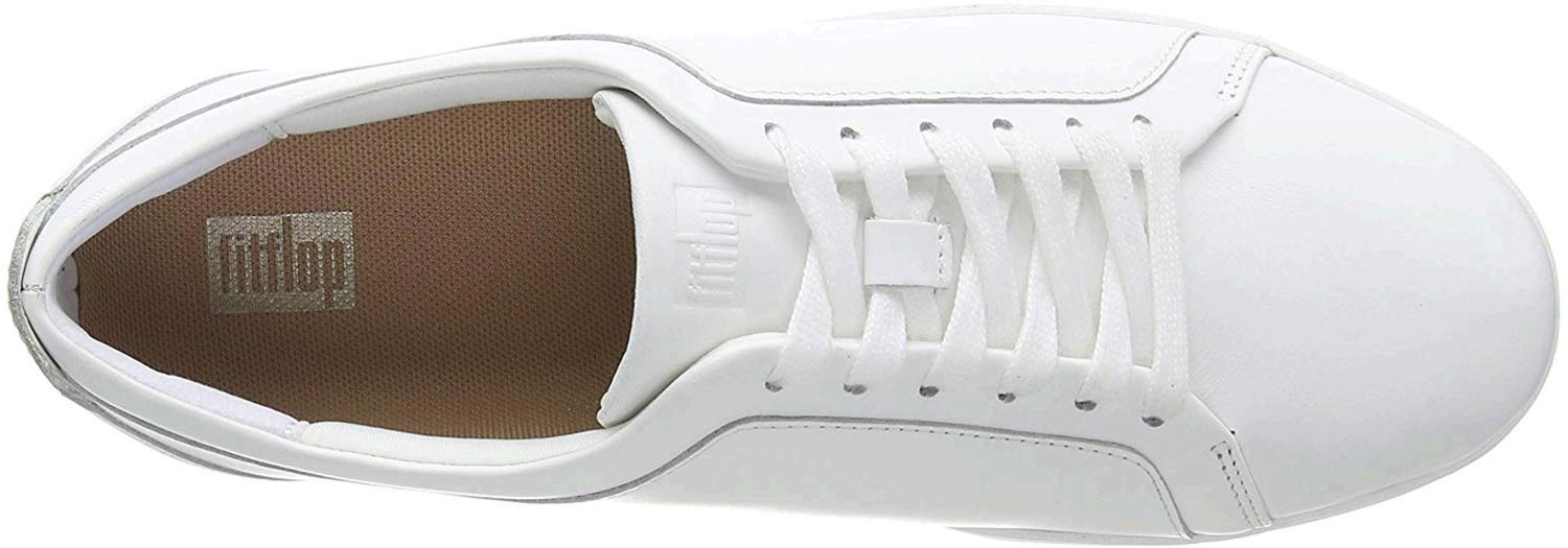 fitflop white leather trainers