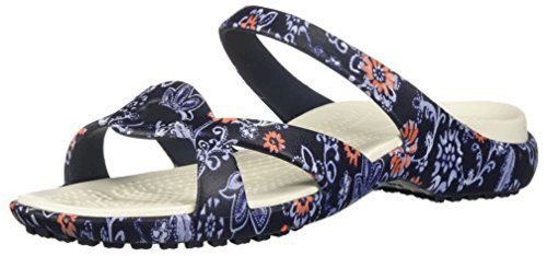 crocs floral slides