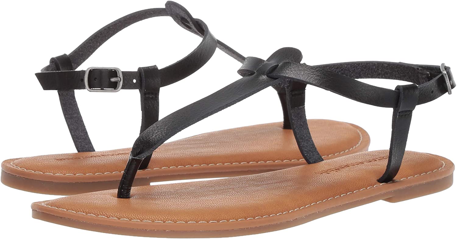 Essentials Womens Casual Thong with Ankle Strap Sandal