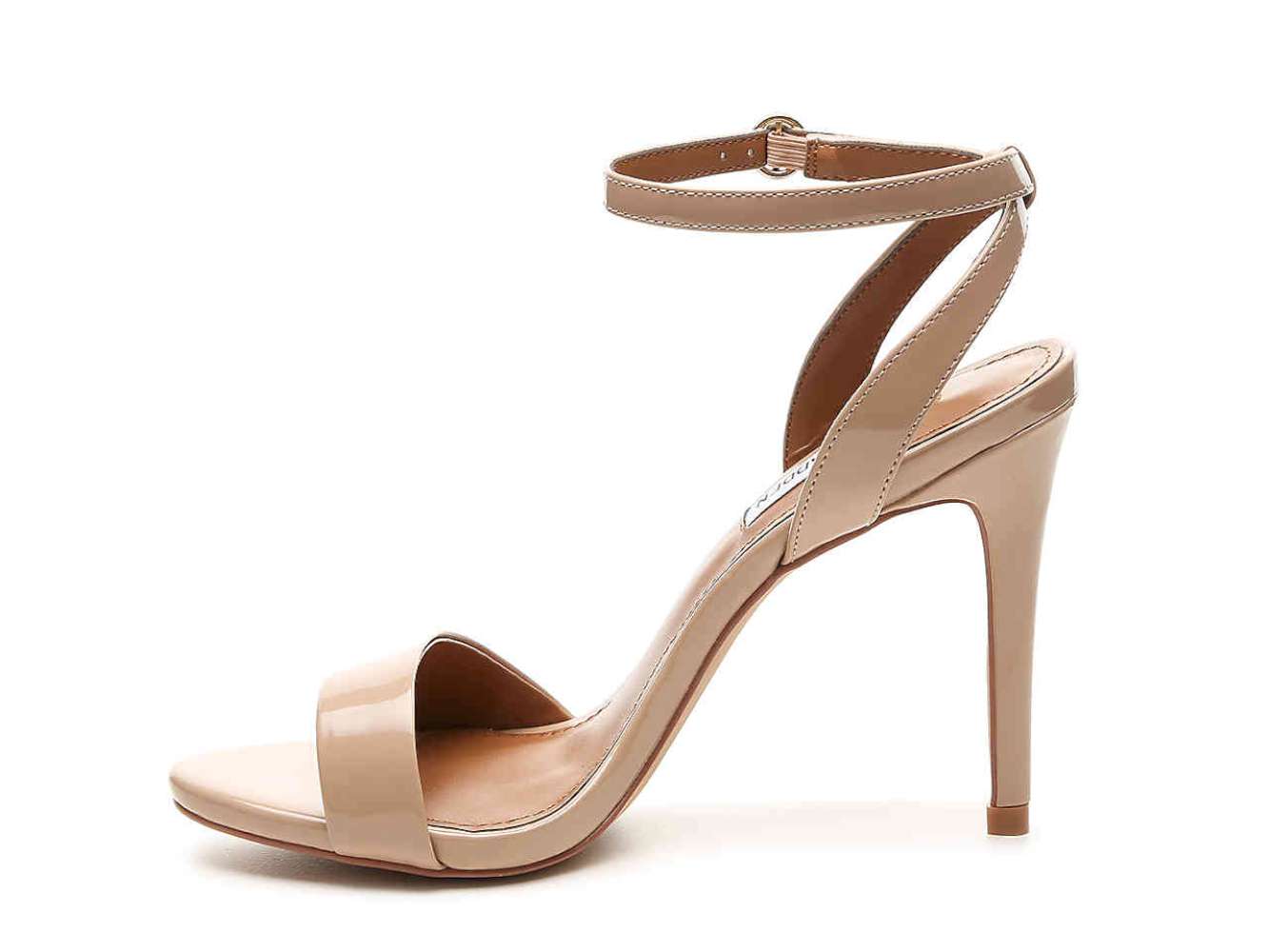 Steve Madden Womens Reno Open Toe Casual Ankle Strap Sandals nude pat Size 9.0 Steve Madden Womens Reno Open Toe Casual Ankle Strap Sandals nude pat Size 9.0