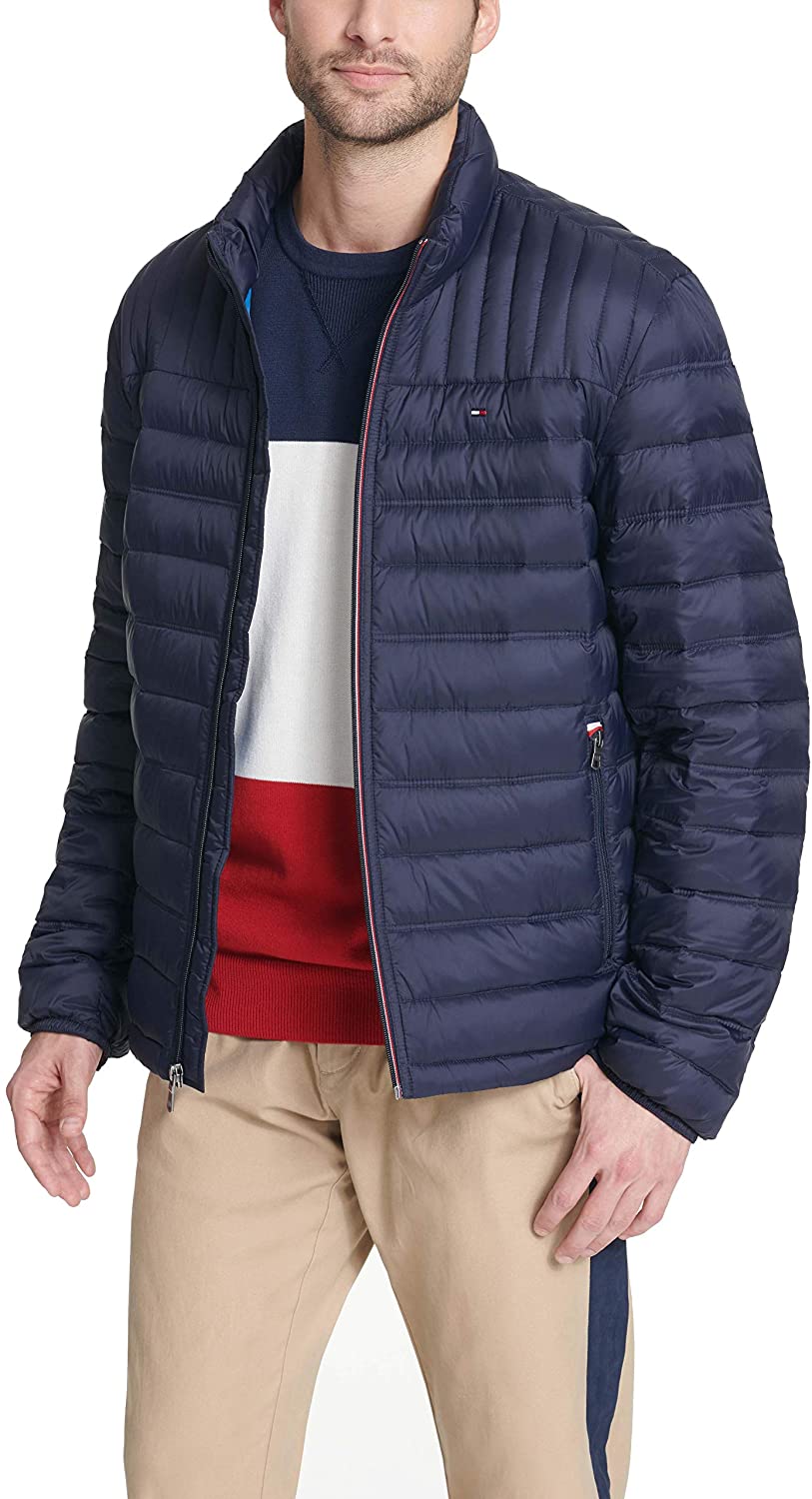 Tommy Hilfiger Men's Ultra Loft Lightweight Packable, Midnight, Size Large GIOF eBay