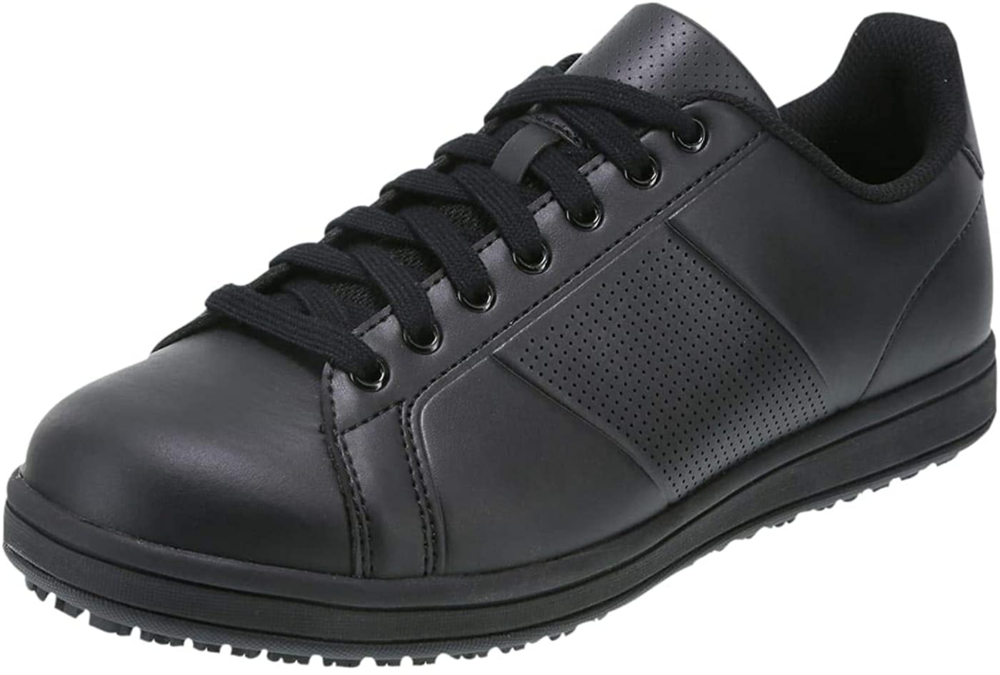 safeTstep Men�s Slip Resistant Andre Court Shoe, Black