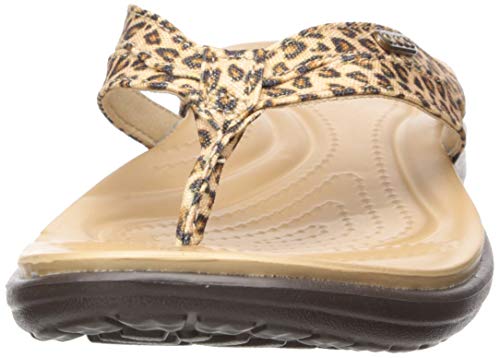 Crocs Womens Capri V Sequin W Flip Flop Black 8 M US *** Click on the image for additional 