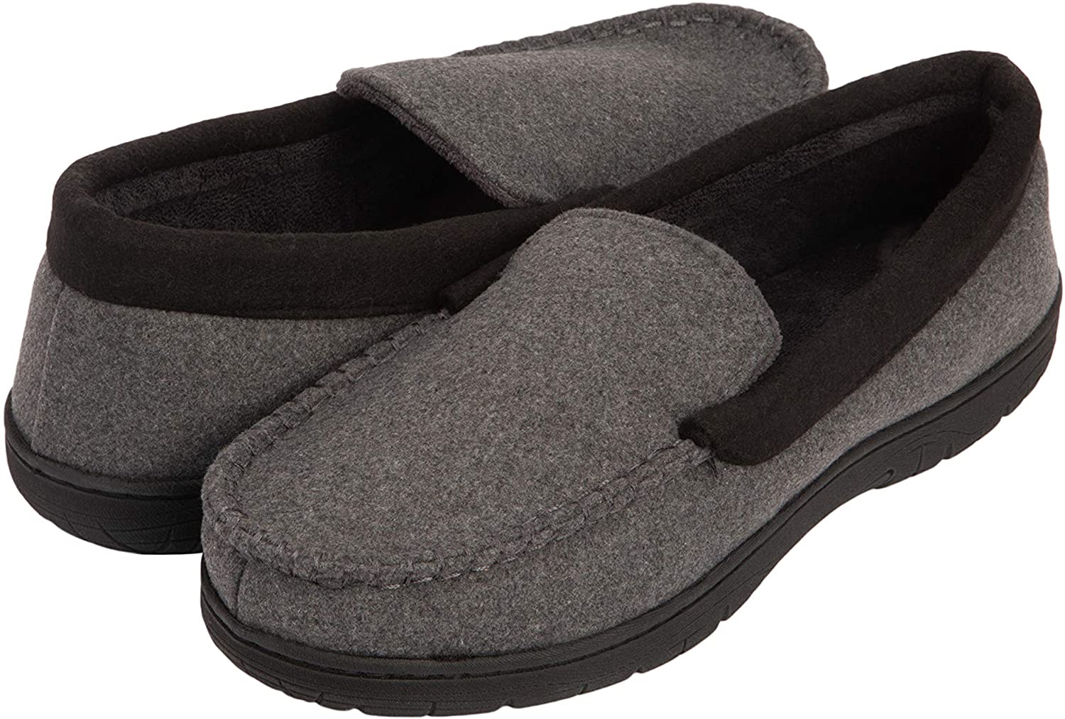 Hanes Men's Slippers House Shoes Moccasin Comfort Memory Foam