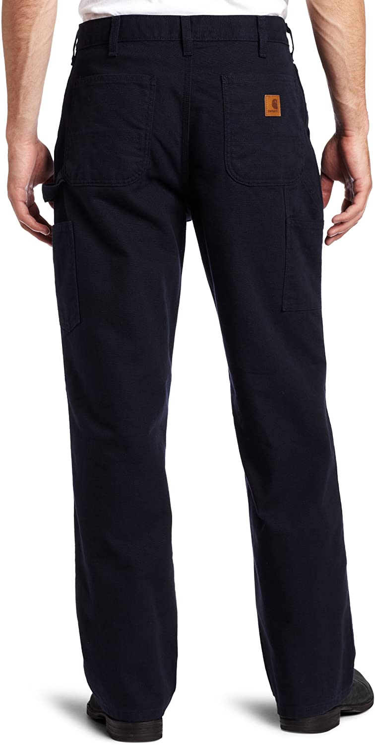 Carhartt Men's Washed Duck Work Dungaree Pant,, Midnight, Size 42W x ...