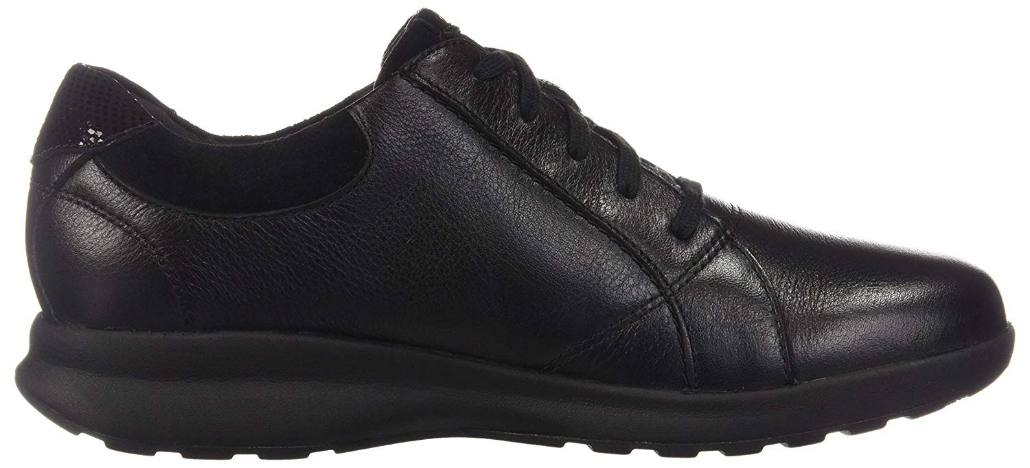 Clarks Womens Un Adorn Lace Up NuBuck Low Top Lace Up Fashion, Black ...