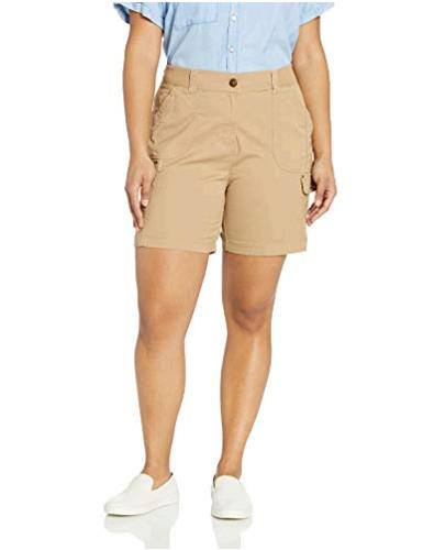 LEE Womens Plus Size Flex-to-go Relaxed Fit Cargo Short