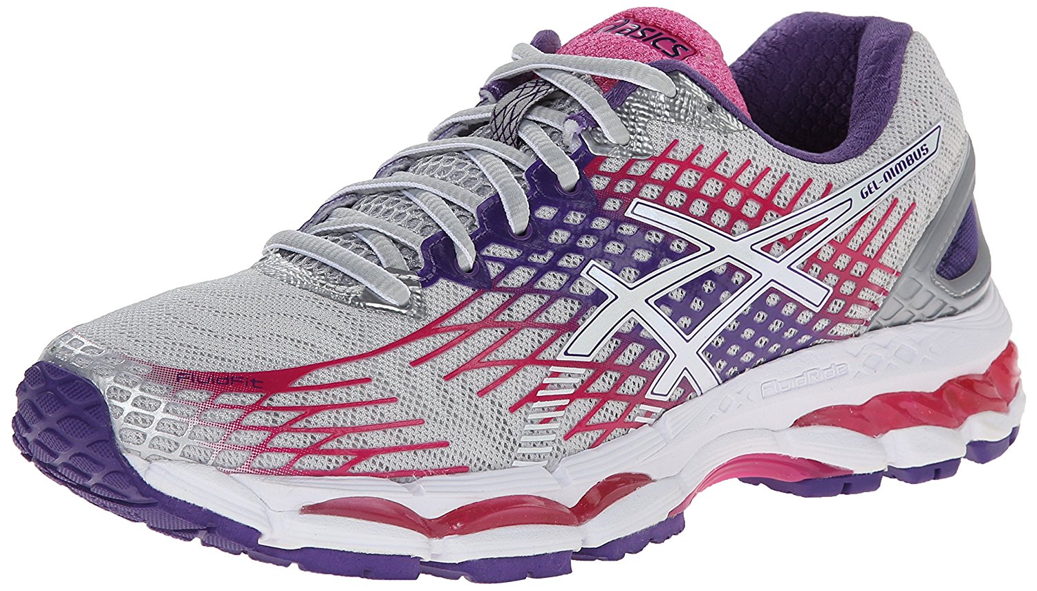 ASICS Womens Gel Nimbus Low Top Lace Up Lightning/White/Hot Pink Size 6.0 ObEY ASICS Womens Gel Nimbus Low Top Lace Up Lightning/White/Hot Pink Size 6.0 ObEY