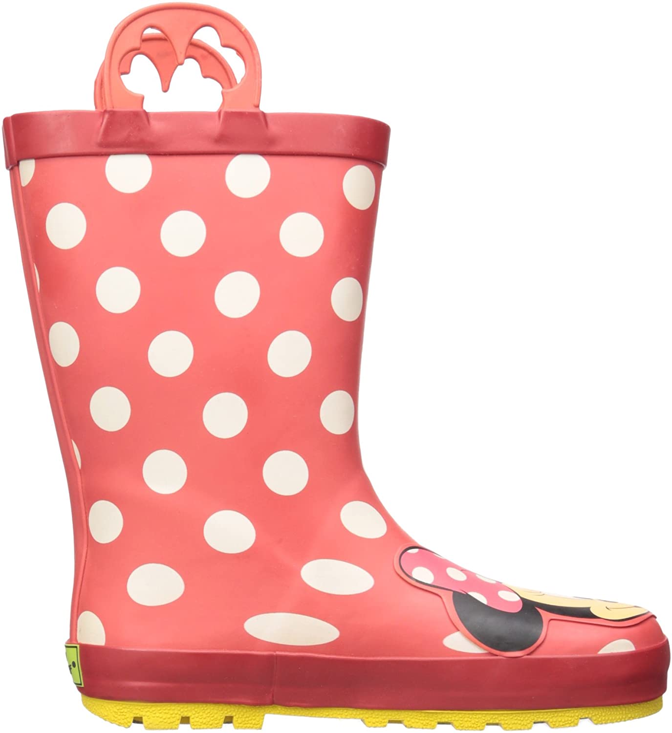 Western Chief Kids Womens Minnie Mouse Rain Boots, Minnie Mouse, Size 6