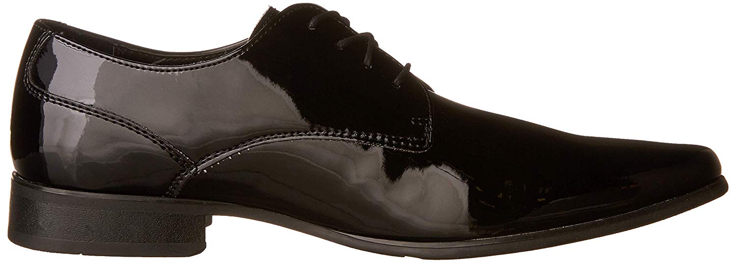 calvin klein men's brodie oxford black patent size 10