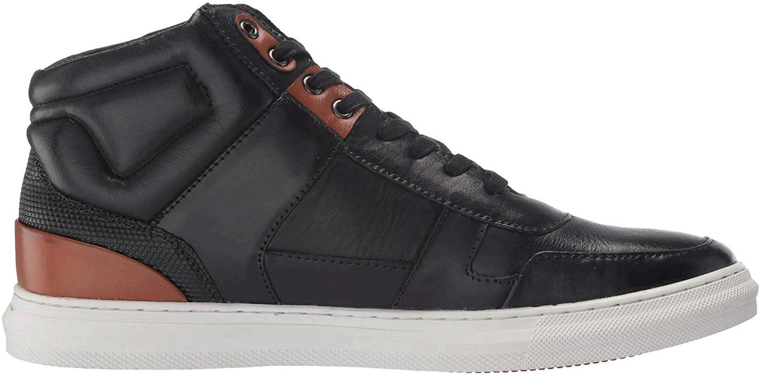 black leather steve madden shoes