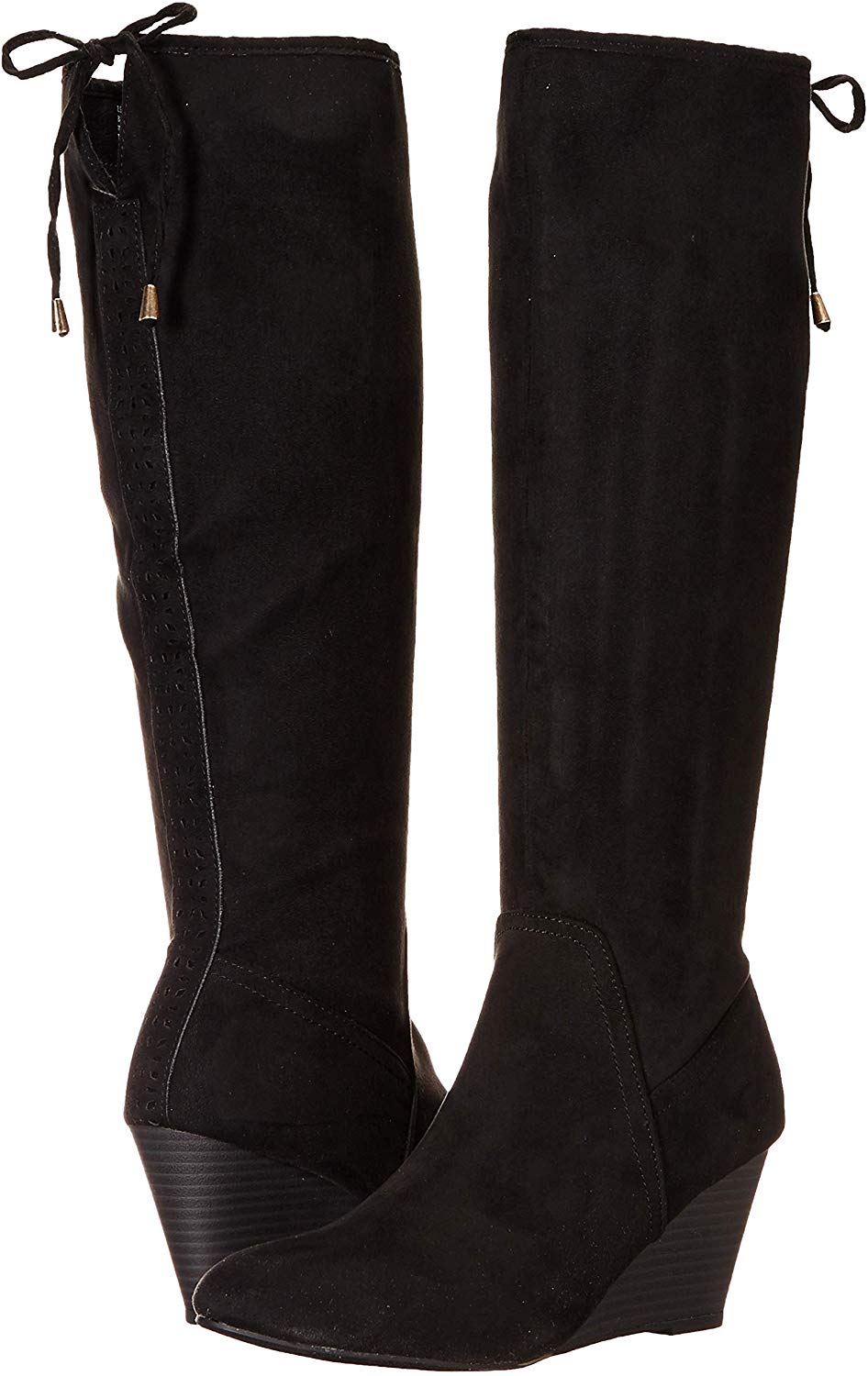 xoxo burkey wedge boot