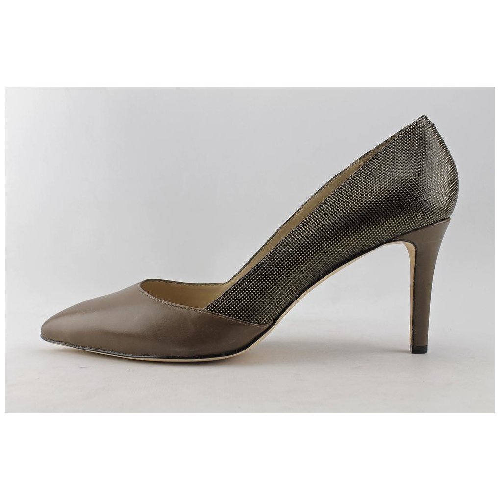 Carolinna Espinosa Womens Socialite Leather Pointed Toe BRZ/TPE Size 8.5 Carolinna Espinosa Womens Socialite Leather Pointed Toe BRZ/TPE Size 8.5