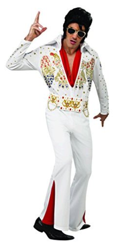 Rubie's Deluxe Aloha Elvis Costume, White, Extra-Large, White, Size X ...