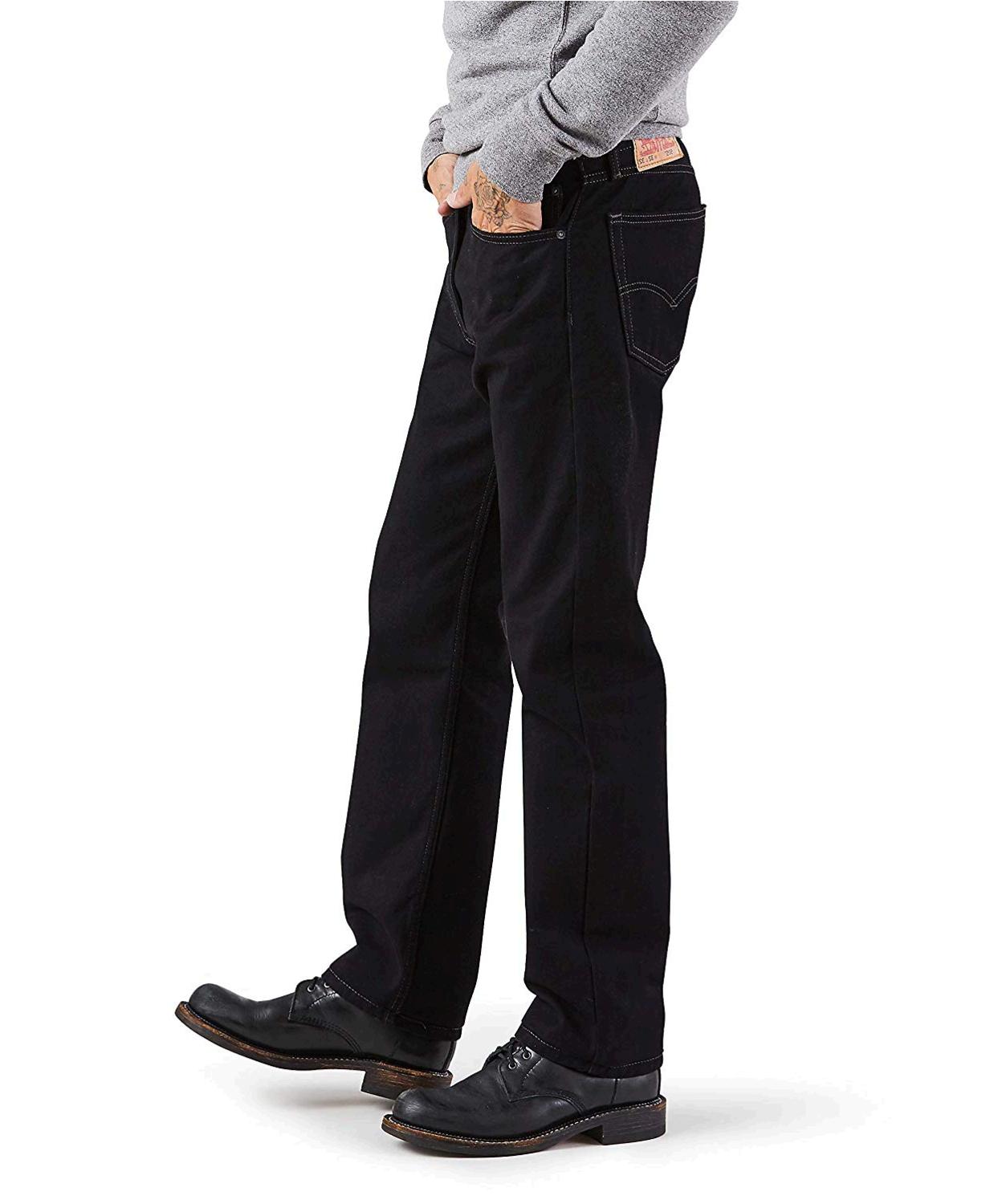 Levi's Men's 505 Regular Fit Jean, Black, 32x32, Black, Size 32W x 32L ...