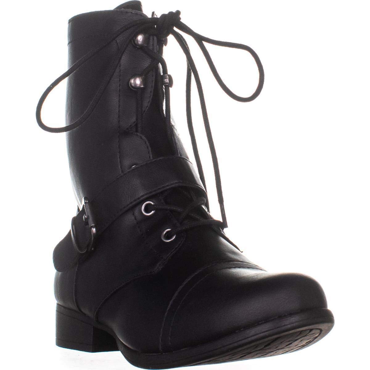 American Rag Womens Farahh Closed Toe Mid Calf Combat Boots Black Size 70 4yd Ebay 3383