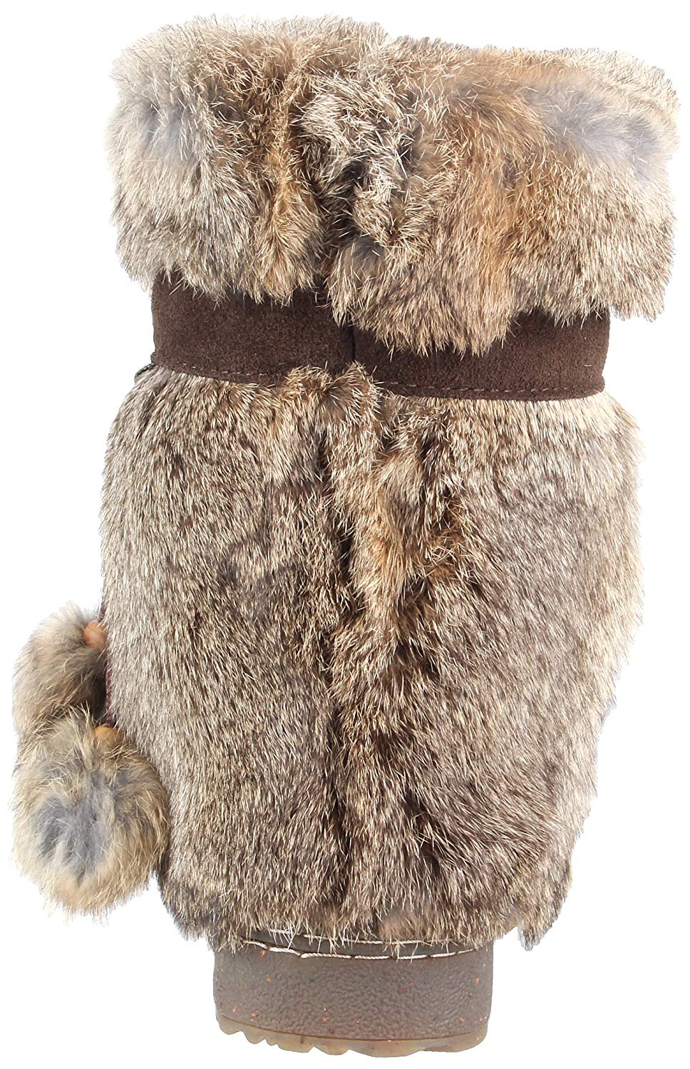 fur boots tan