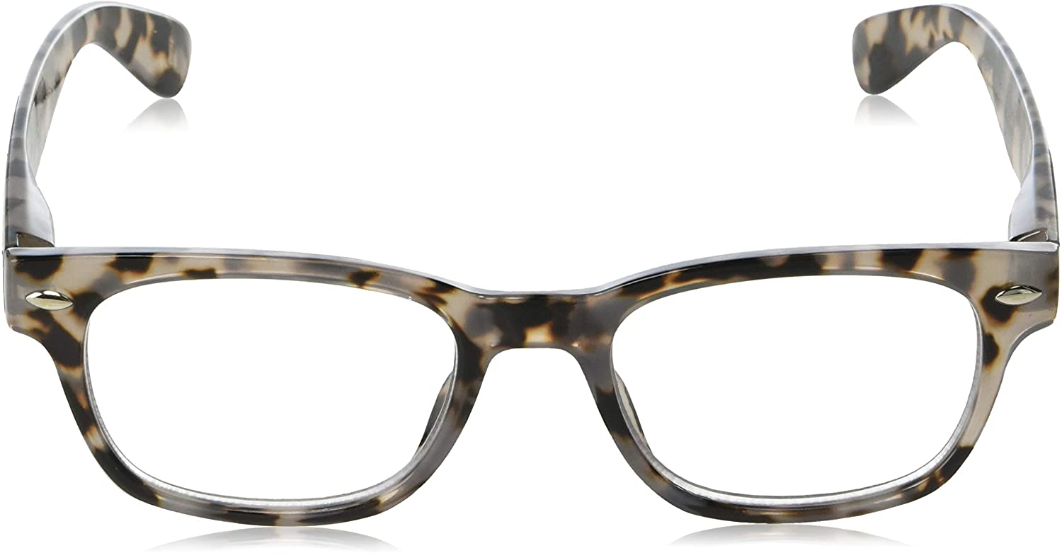 Peepers by PeeperSpecs Clark Square Reading Glasses, Gray, Blue, Size