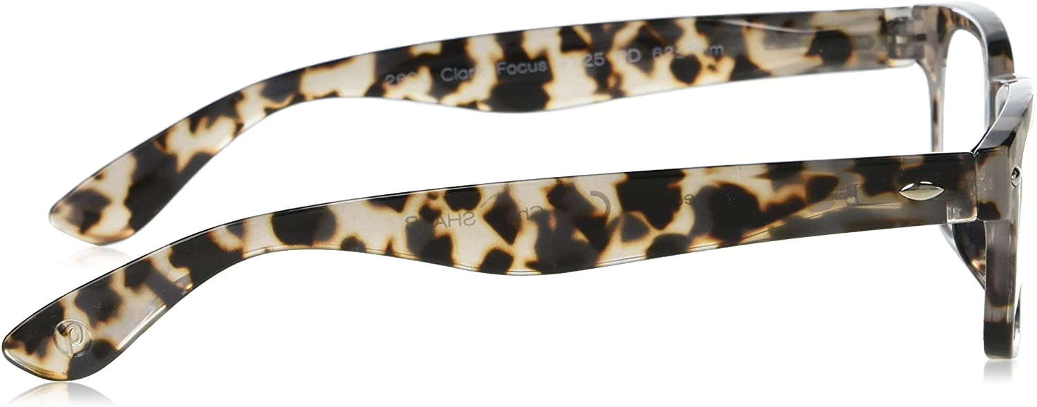 Peepers by PeeperSpecs Clark Square Reading Glasses, Gray, Blue, Size